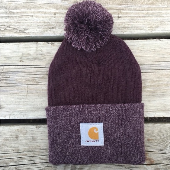 Carhartt Women's Knit Pom-Pom Cuffed Beanie - Picture 1 of 4
